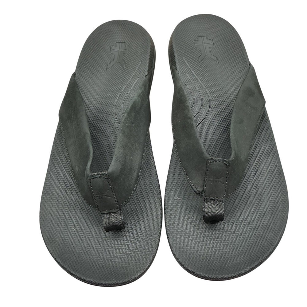 KURU Kala 2.0 Mens Orthotic Flip Flops Jet Black Sandals Size 11 105701110‎